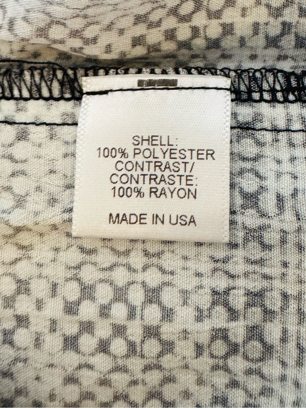 WAYF Black White Sleeveless Tunic Top High Low Hem Size Medium Made in USA - Picture 6 of 7